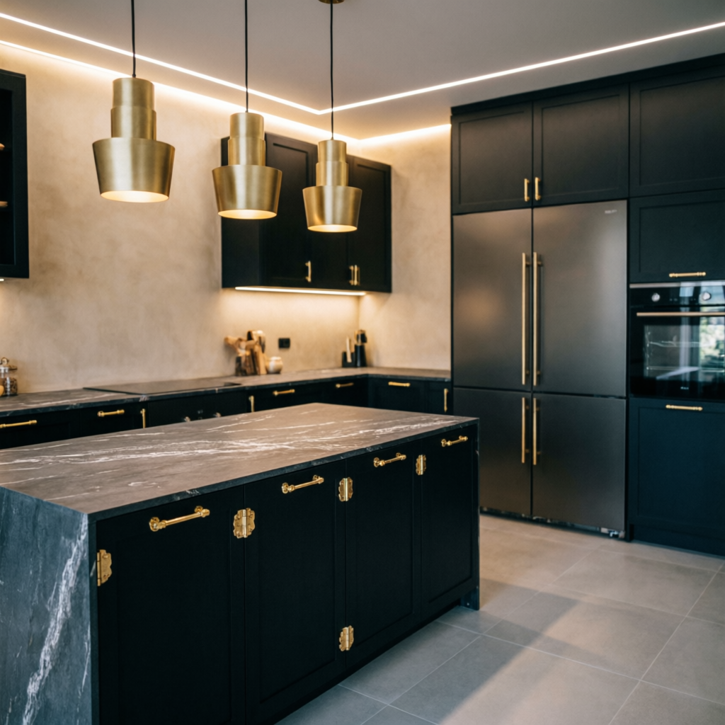 Интерьер с фурнитурой Qheich
